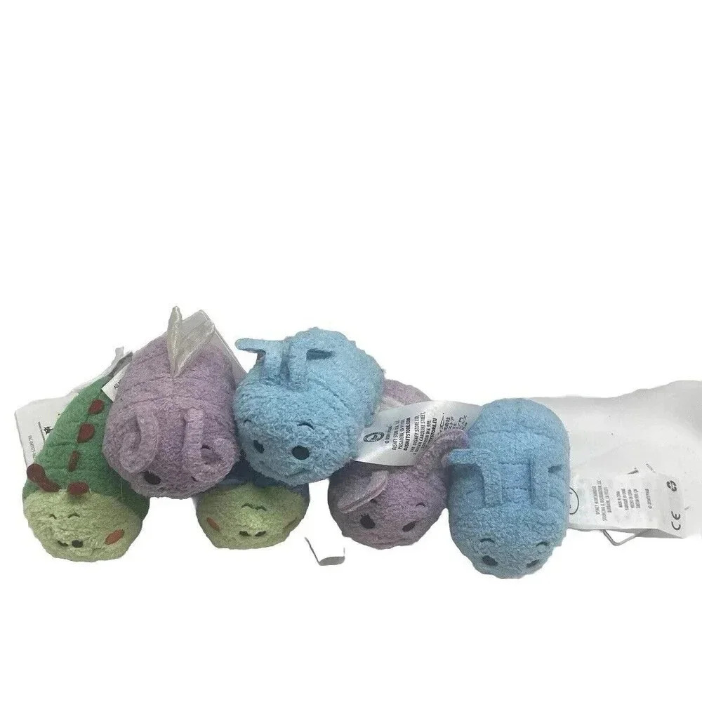 DISNEY TSUM PLUSH SET OF 6 A BUGS LIFE FLIK PRINCESS DOT HEIMLICH RETIRED RARE